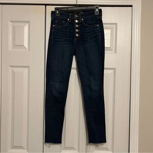 Veronica Beard Debbie 10” Skinny Dark Vintage Denim Blue Jeans Size 25 - 0